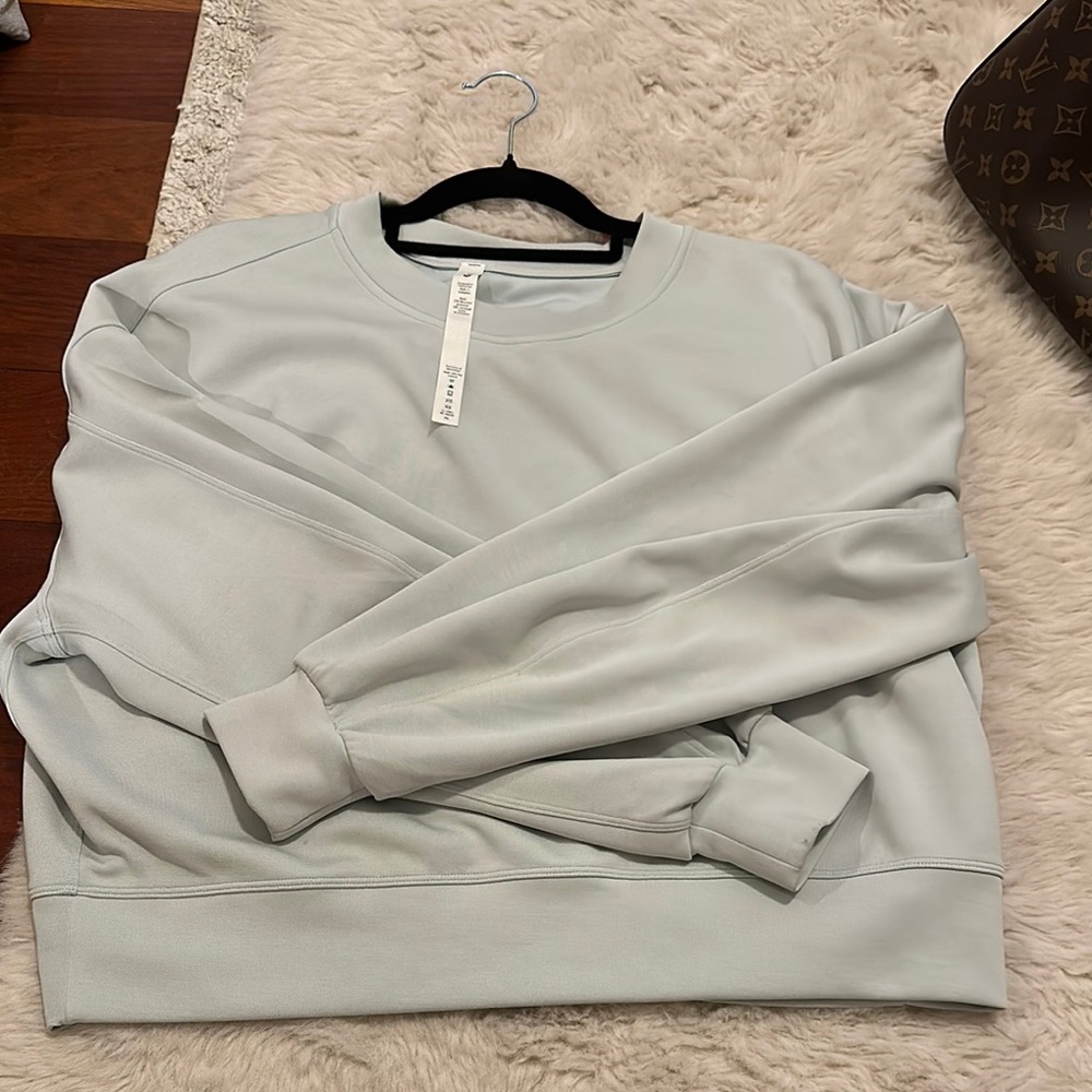 Lululemon light blue Soft stream sweatshirt